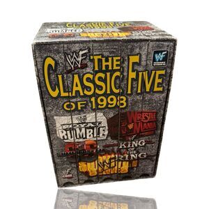 WWF The Classic Five of 1998 VHS Box Set: Like New: Attitude Era: Steve Austin